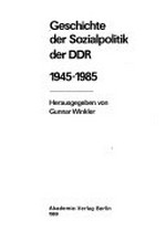 Geschichte der Sozialpolitik der DDR: 1945 - 1985