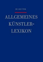 De Gruyter allgemeines Künstlerlexikon 88: Matijin - Meixner