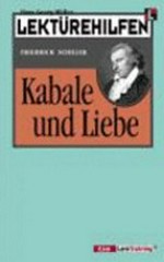Lektürehilfen Friedrich Schiller "Kabale und Liebe"