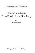Heinrich von Kleist, Prinz Friedrich von Homburg