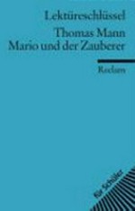 Thomas Mann, Mario und der Zauberer