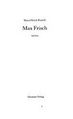 Max Frisch: Aufsätze