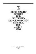 ¬Die¬ schönsten Bücher der Deutschen Demokratischen Republik 1986