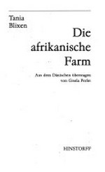 ¬Die¬ afrikanische Farm