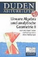 Lineare Algebra und analytische Geometrie II: Leistungskurs ; [12./13. Schuljahr]