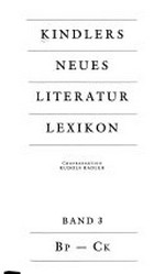 Kindlers neues Literatur-Lexikon 03: Bp - Ck