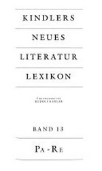 Kindlers neues Literatur-Lexikon 13: Pa - Re