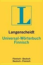 Langenscheidt Universal-Wörterbuch Finnisch: Finnisch-Deutsch, Deutsch-Finnisch