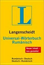 Langenscheidt Universal-Wörterbuch Rumänisch: Rumänisch-Deutsch, Deutsch-Rumänisch