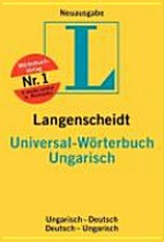 Langenscheidt Universal-Wörterbuch Ungarisch: Ungarisch-Deutsch, Deutsch-Ungarisch