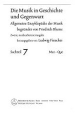 ¬Die¬ Musik in Geschichte und Gegenwart 07 - Sachteil: Mut - Que