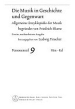 ¬Die¬ Musik in Geschichte und Gegenwart 09 - Personenteil: Him - Kel ; In 12 Bänden