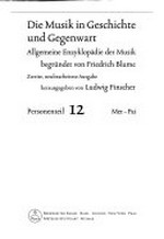 ¬Die¬ Musik in Geschichte und Gegenwart 12 - Personenteil: Mer - Pai ; In 12 Bänden