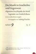 ¬Die¬ Musik in Geschichte und Gegenwart 09 - Sachteil: Sy - Z