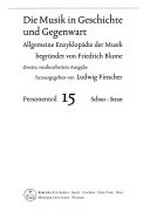 ¬Die¬ Musik in Geschichte und Gegenwart 15 - Personenteil: Schoo - Stran ; In 12 Bänden