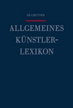 Saur allgemeines Künstlerlexikon 01: A - Alanson