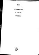 Saur allgemeines Künstlerlexikon, bio-bibliographischer Index A - Z [08] Pikalov - Schintzel