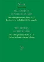 Saur allgemeines Künstlerlexikon, bio-bibliographischer Index A - Z [01] A - Bartolena