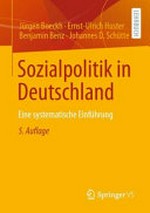 Sozialpolitik in Deutschland: eine systematische Einführung