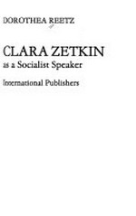 Clara Zetkin als sozialistische Rednerin