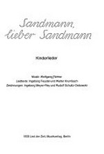 Sandmann, lieber Sandmann: Kinderlieder