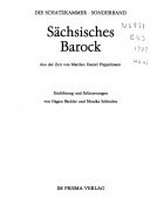 Sächsisches Barock: aus der Zeit von Matthes Daniel Pöppelmann