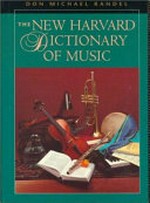 ¬The¬ new Harvard dictionary of music