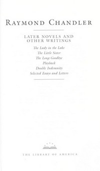 Later novels and other writings