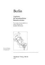 Berlin: Ergebnisse der heimatkundlichen Bestandsaufnahme