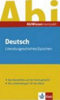 Deutsch: Literaturgeschichte, Epochen
