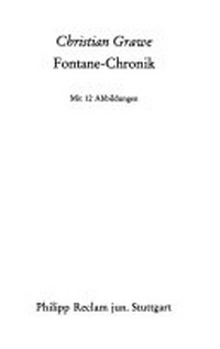 Fontane-Chronik