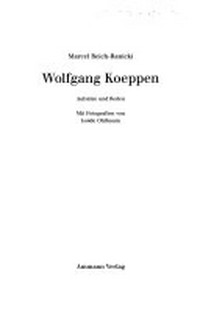 Wolfgang Koeppen: Aufsätze