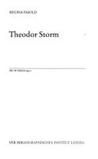 Theodor Storm [Bildbiographie]