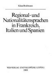 Regional- und Nationalitätensprachen in Frankreich, Italien und Spanien