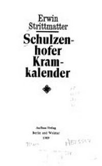 Schulzenhofer Kramkalender
