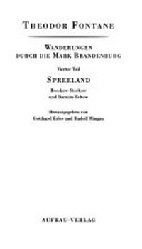 Wanderungen durch die Mark Brandenburg 04: Spreeland