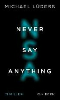 Never say anything: Thriller