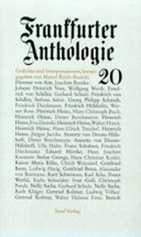 Frankfurter Anthologie 20: Gedichte und Interpretationen