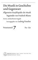 ¬Die¬ Musik in Geschichte und Gegenwart 07 - Personenteil: Fra - Gre ; In 12 Bänden