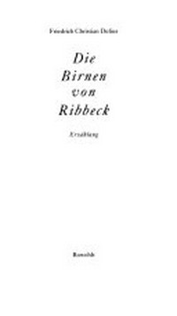 ¬Die¬ Birnen von Ribbeck: Erzählung