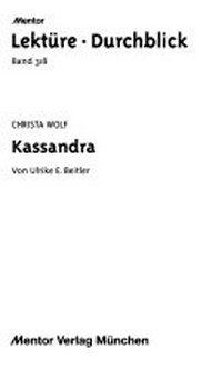 Christa Wolf, Kassandra