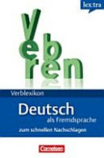 Verblexikon Deutsch als Fremdsprache: mit Konjugationstabellen und Beispielsätzen