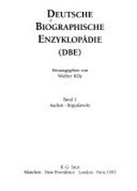 Deutsche biographische Enzyklopädie 01: Aachen - Boguslawski