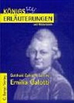Erläuterungen zu Gotthold Ephraim Lessing, Emilia Galotti