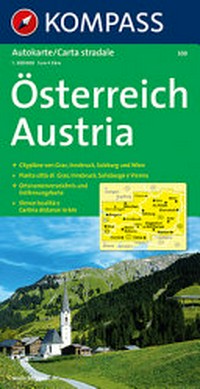 Österreich. Austria: Autokarte