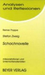 Stefan Zweig "Schachnovelle" Interpretationen u. Unterrichtsmaterialien