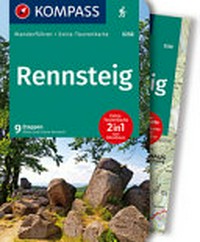 Rennsteig [Wanderführer + Karte ; 9 Etappen ; Tourenkarte zum Mitnehmen] ; GPX-Daten zum Download